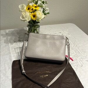 Kate Spade Light Gray Crossbody Bag